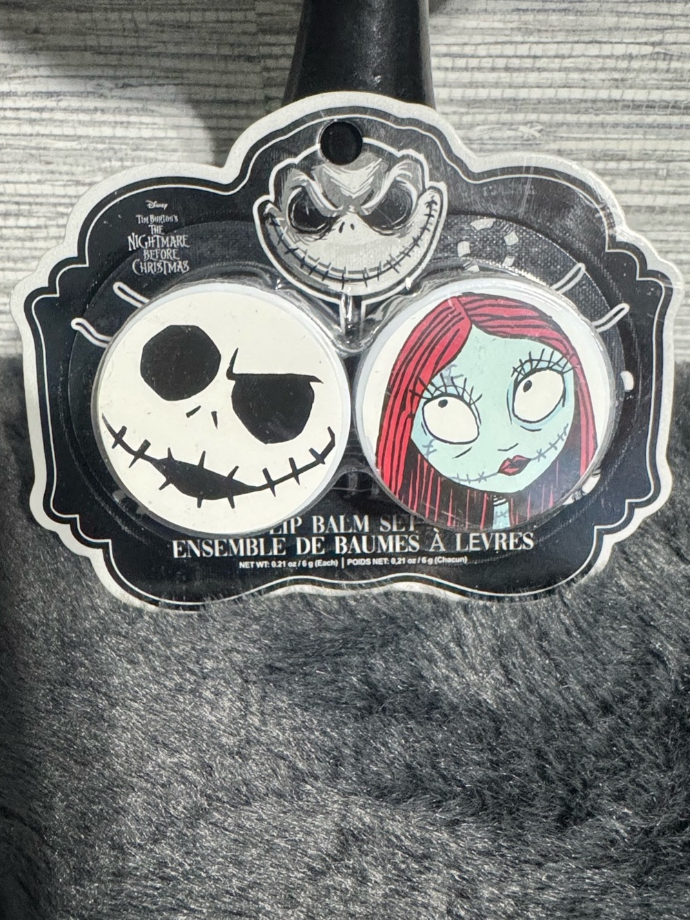 The Nightmare before Christmas Lip Balm Set - Black & White Character